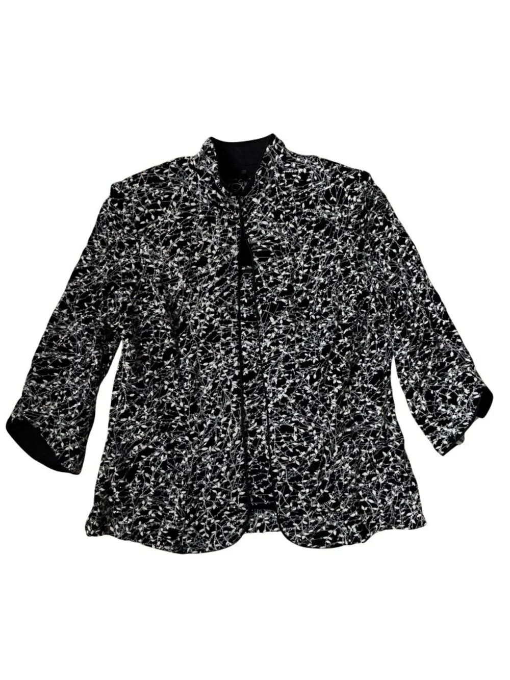 Alex Evenings 2-Piece Jacket Tank Set-Petite M-Black Glitter 4211285 NWT Wedding